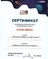 Сертификат К. Тимбурского