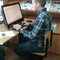Артем Голубев выполняет конкурсное задание