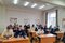 Первокурсники сосредоточенно выполняют тестовые задания